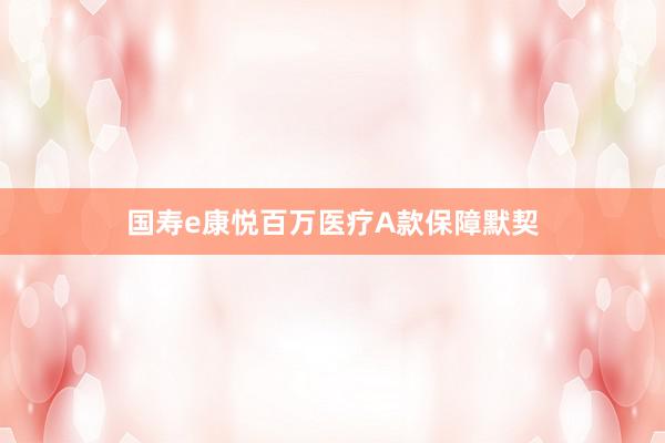 国寿e康悦百万医疗A款保障默契